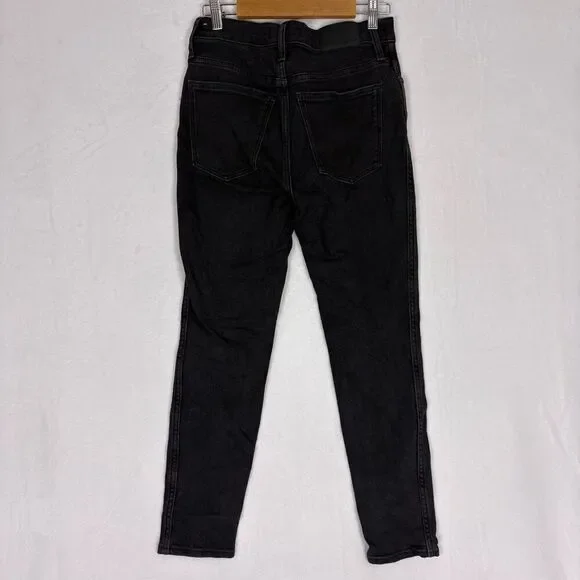 Madewell Black The 10" High Rise Skinny Jeans 27P - Picture 7 of 12